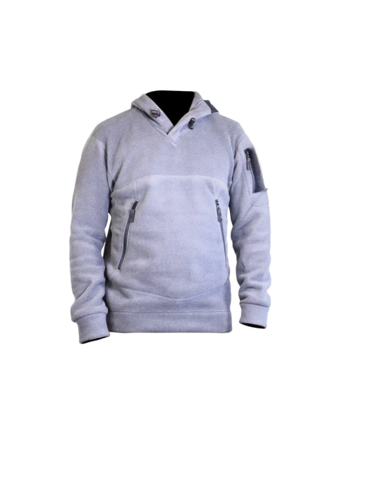 Outdoor Polar Erkek Kadın Unisex Kapşonlu Kombat Tactical Cepli Polar