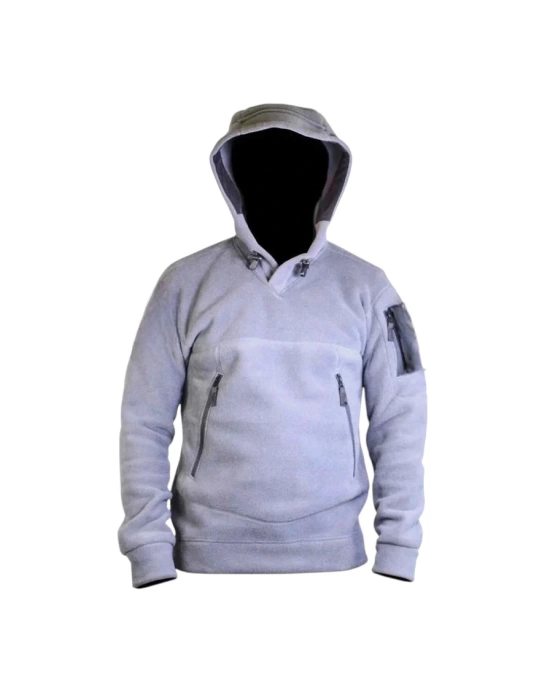 Outdoor Polar Erkek Kadın Unisex Kapşonlu Kombat Tactical Cepli Polar