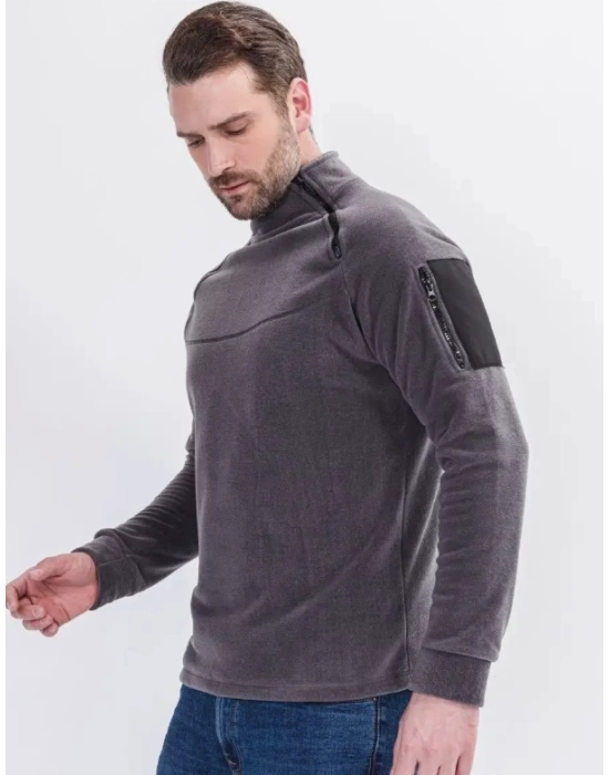 Outdoor Polar Erkek Kadın Unisex Fermuarlı Kombat Tactical Cepli Polar