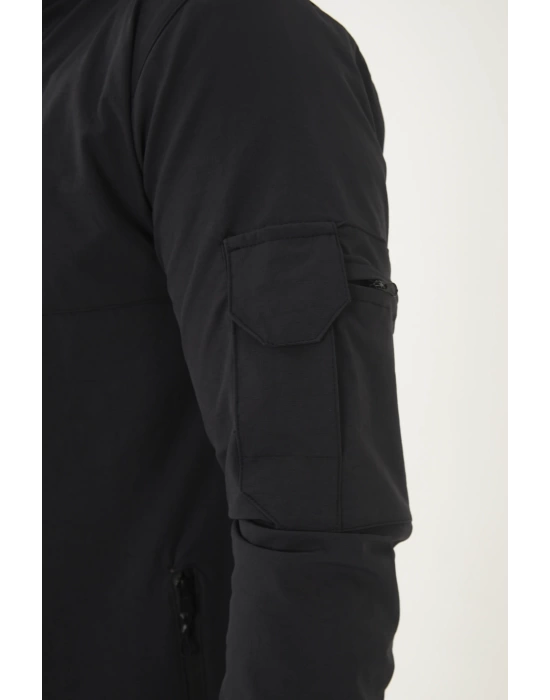 Outdoor Unisex Slim Fit Likralı Su İtici Çok Cepli Mevsimlik Taktik Spor Ceket