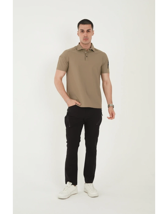 Outdoor Taktik Polo Tişört | Su İticili, Esnek, Nefes Alabilir | Görev & Günlük Kullanım İçin
