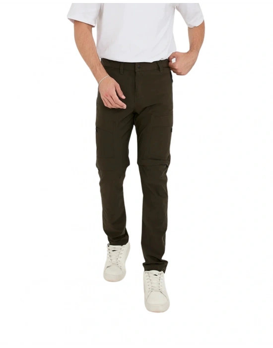 Yazlık Likralı Outdoor Şorta Dönüşen Unisex Erkek Kadın Dönüştürülebilir Taktik Pantolon