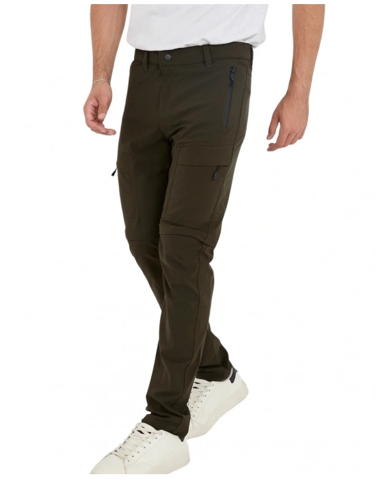 Yazlık Likralı Outdoor Şorta Dönüşen Unisex Erkek Kadın Dönüştürülebilir Taktik Pantolon