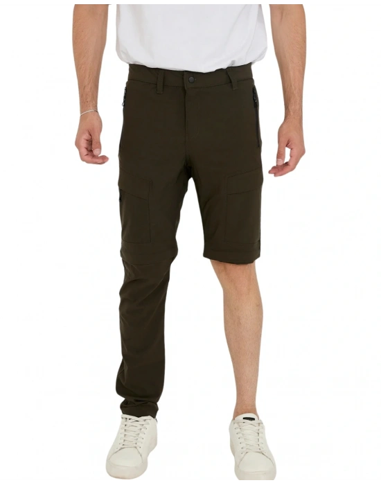 Yazlık Likralı Outdoor Şorta Dönüşen Unisex Erkek Kadın Dönüştürülebilir Taktik Pantolon