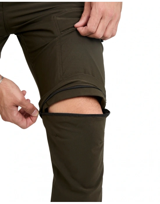 Yazlık Likralı Outdoor Şorta Dönüşen Unisex Erkek Kadın Dönüştürülebilir Taktik Pantolon