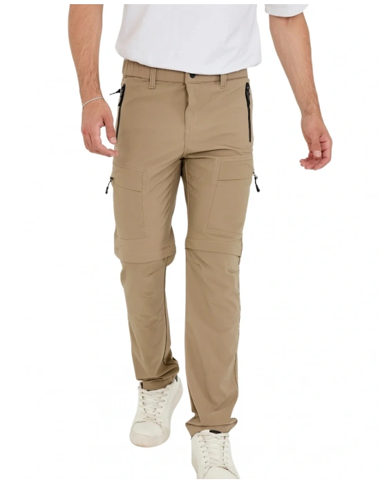 Yazlık Likralı Outdoor Şorta Dönüşen Unisex Erkek Kadın Dönüştürülebilir Taktik Pantolon