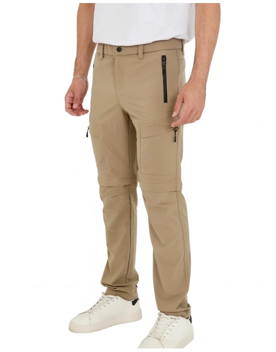 Yazlık Likralı Outdoor Şorta Dönüşen Unisex Erkek Kadın Dönüştürülebilir Taktik Pantolon
