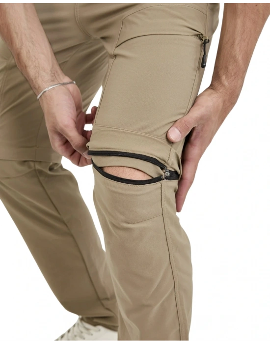 Yazlık Likralı Outdoor Şorta Dönüşen Unisex Erkek Kadın Dönüştürülebilir Taktik Pantolon