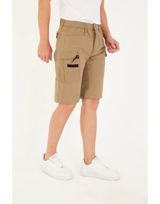 Kadın Erkek Unisex Su İtici Spor Likralı Yazlık Taktik Şort - 5 Cepli Regular Kalıp