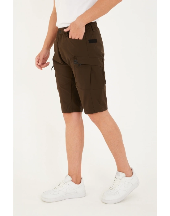 Kadın Erkek Unisex Su İtici Spor Likralı Yazlık Taktik Şort - 5 Cepli Regular Kalıp