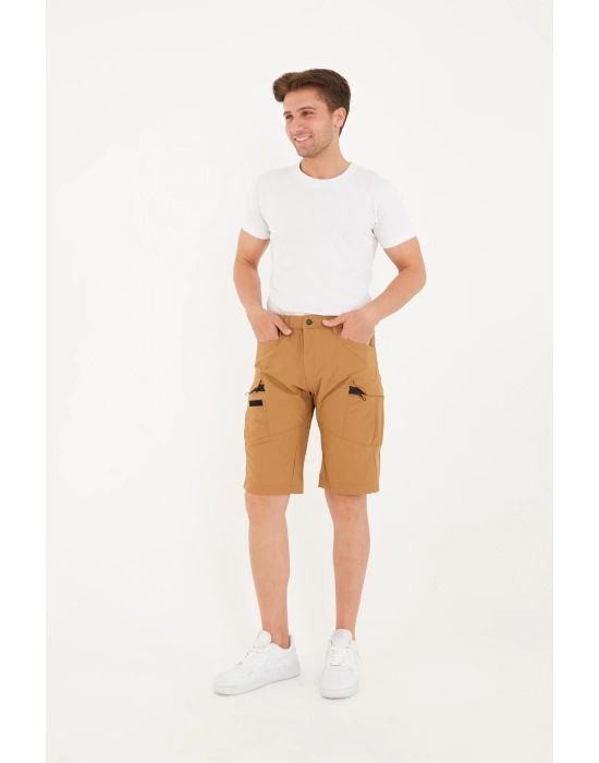 Kadın Erkek Unisex Su İtici Spor Likralı Yazlık Taktik Şort - 5 Cepli Regular Kalıp