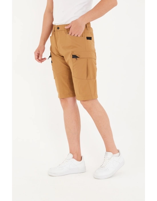 Kadın Erkek Unisex Su İtici Spor Likralı Yazlık Taktik Şort - 5 Cepli Regular Kalıp