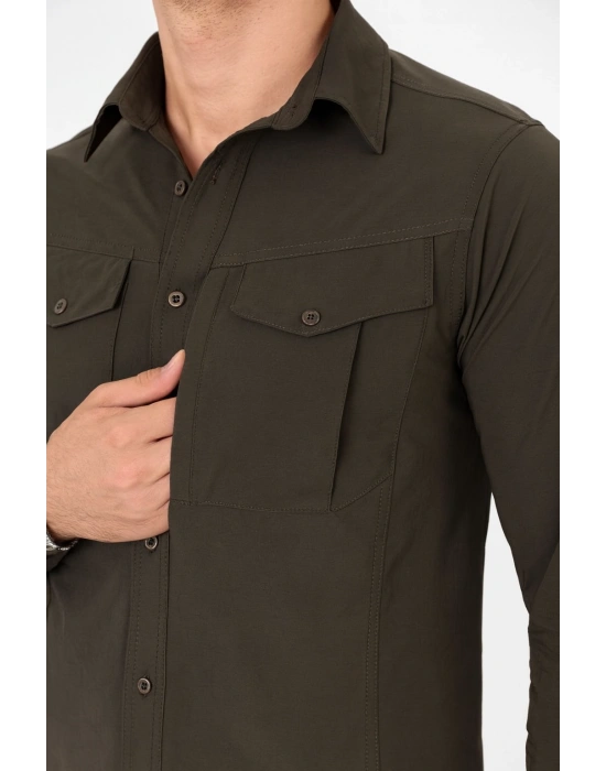 Outdoor Havalandırmalı Şık Rahat Ve Kullanışlı Kadın Erkek Unisex Taktik Gömlek
