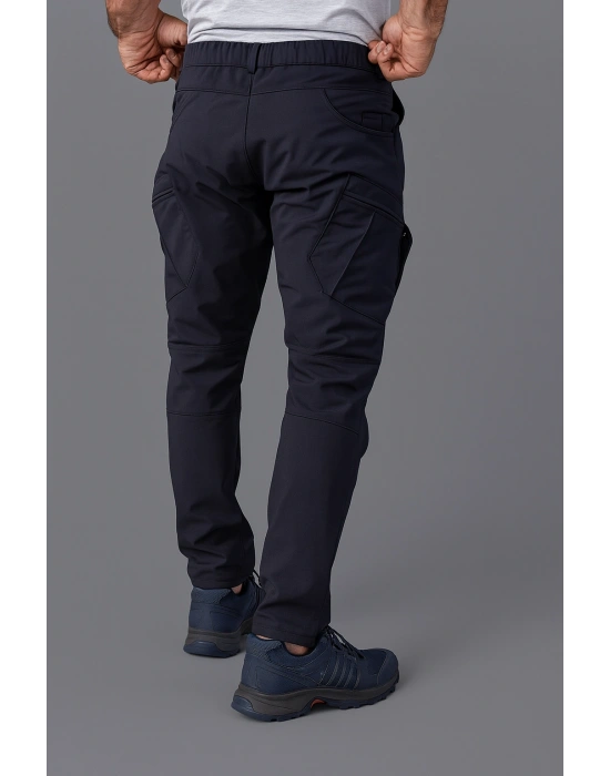 BAST10 Softshell Unisex İçi Polarlı Taktik Outdoor Pantolon – Su ve Rüzgar Geçirmez, Likralı, 6 Cep