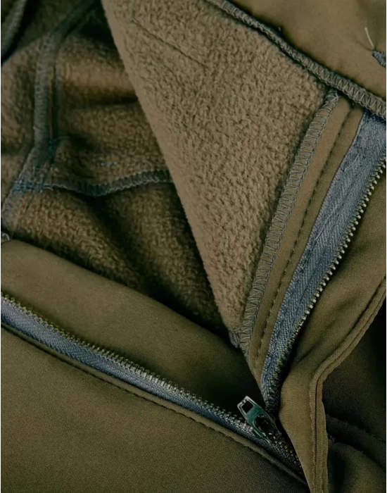 Erkek Kışlık Haki Outdoor Softshell İçi Polarlı Su Ve Rüzgar Geçirmez Taktik Pantolon