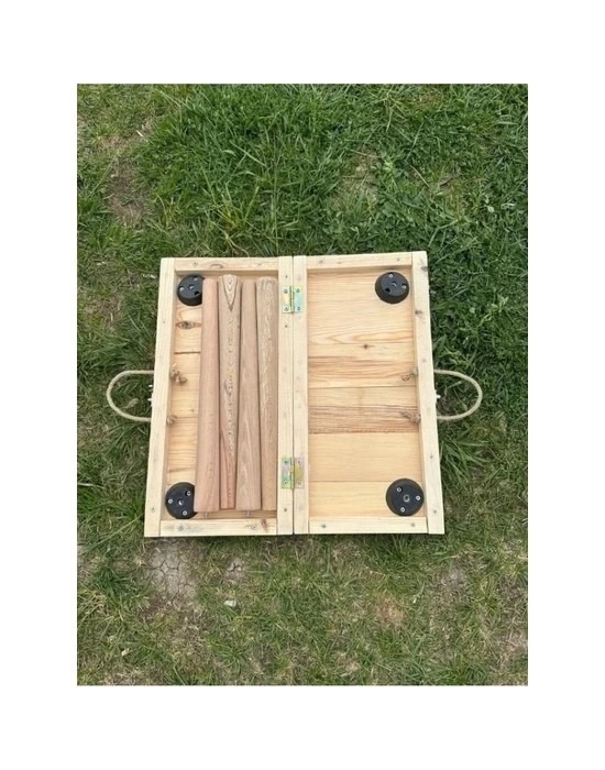 Katlanır Kamp Masası, Ahşap Piknik Masası, Balkon Masası Bej