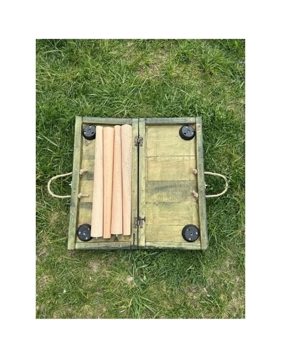 Katlanır Kamp Masası, Ahşap Piknik Masası, Balkon Masası Haki
