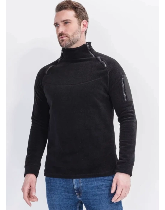 Outdoor Polar Erkek Kadın Unisex Fermuarlı Kombat Tactical Cepli Polar
