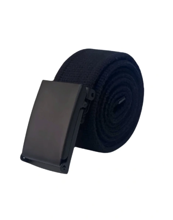 Siyah Metal Tokalı Kadın Erkek Bay Bayan Unisex Dokuma Taktik Kanvas Spor Kot Bez Kemer