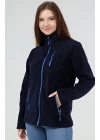 Unisex Kadın Erkek Outdoor Cepli Tam Fermuarlı Polar
