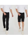 Şorta Dönüşen Likralı Yazlık Unisex Taktik Pantolon Outdoor Dönüştürülebilir Erkek Kadın Pantolon