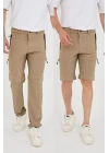 Şorta Dönüşen Likralı Yazlık Unisex Taktik Pantolon Outdoor Dönüştürülebilir Erkek Kadın Pantolon