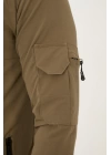 Outdoor Unisex Slim Fit Likralı Su İtici Çok Cepli Mevsimlik Taktik Spor Ceket