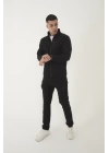 Outdoor Unisex Slim Fit Likralı Su İtici Çok Cepli Mevsimlik Taktik Spor Ceket