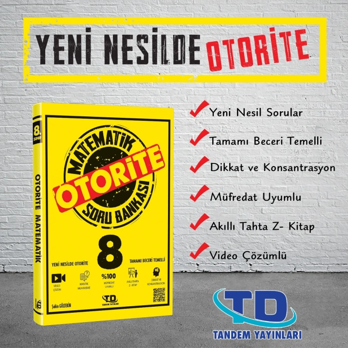 OTORİTE MATEMATİK SORU BANKASI 8.SINIF