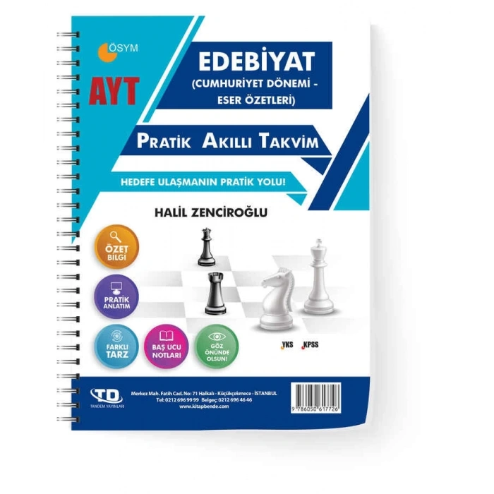 AYT EDEBİYAT (ESER ÖZETLERİ) PRATİK AKILLI TAKVİM