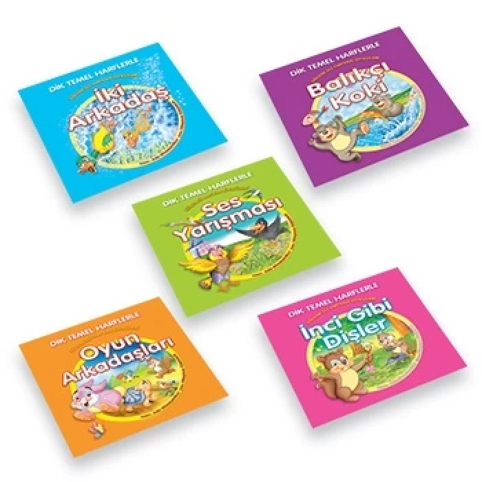 DİK TEMEL HARFLERLE EĞLENCELİ HAYVAN ÖYKÜLERİ 5 KT 1.SINIF