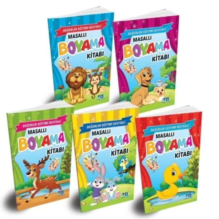 MASALLI BOYAMA KİTABI ( 5 KİTAP)