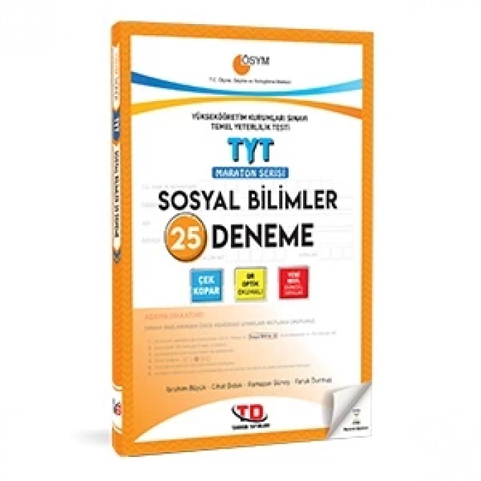 TYT MARATON SERİSİ SOSYAL BİLİMLER 25 DENEME