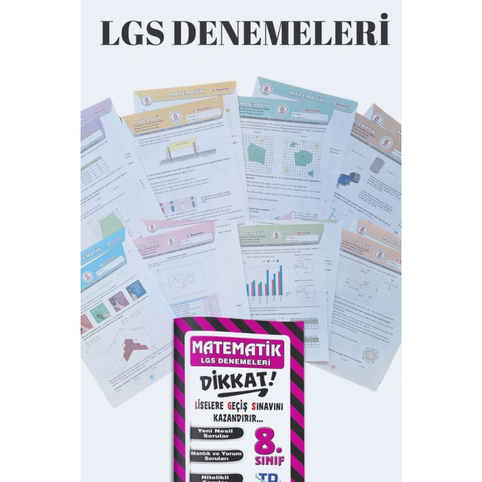 8.SINIF LGS TÜM DERSLER DİKKAT DENEMELERi KİTAP SETİ