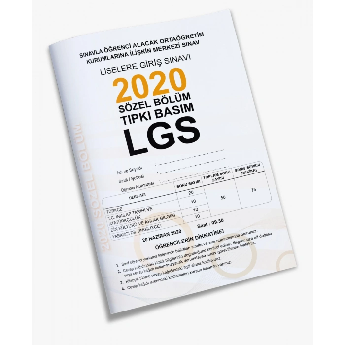 TIPKI BASIM LGS 2020