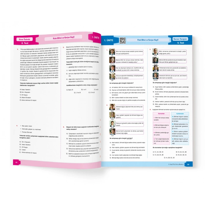 9.SINIF PERİSKOP FİZİK SORU BANKASI