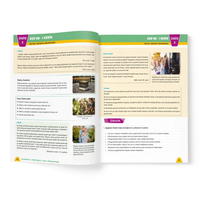 DİN KÜLTÜRÜ VE AHLAK B. 5.SINIF ETKİLEŞİMLİ DEFTER