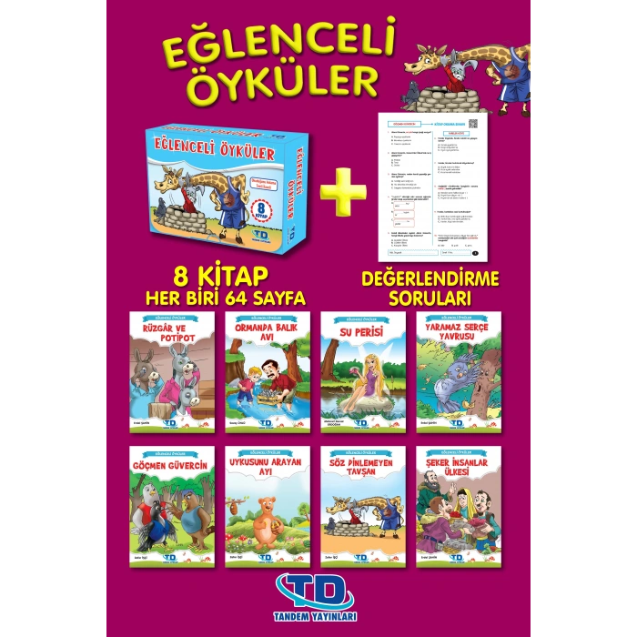 KUTU EĞLENCELİ ÖYKÜLER 8 KİTAP