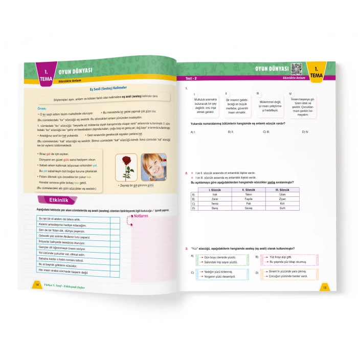 TÜRKÇE 5.SINIF ETKİLEŞİMLİ DEFTER