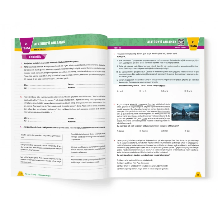 TÜRKÇE 5.SINIF ETKİLEŞİMLİ DEFTER