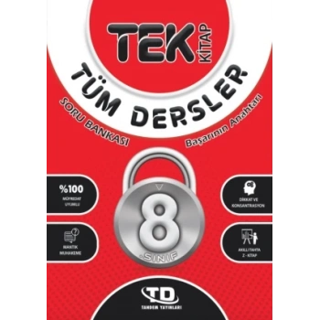 YENİ TEK KİTAP TÜM DERSLER 8. SINIF SORU BANKASI