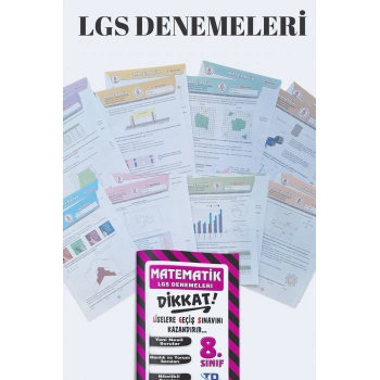 8.SINIF LGS TÜM DERSLER DİKKAT DENEMELERi KİTAP SETİ