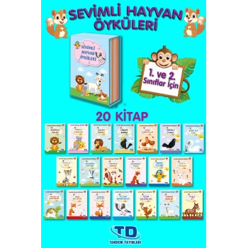 KUTU SEVİMLİ HAYVAN ÖYKÜLERİ 20 KİTAP 1.SINIF