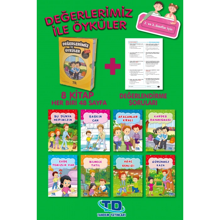 KUTU DEĞERLERİMİZ İLE ÖYKÜLER 8 KİTAP