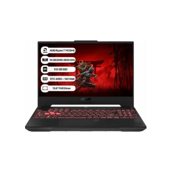 Asus Tuf Gaming A15 FA507NVR-LP030 Amd Ryzen 7 7435HS 16 GB 512 GB SSD Rtx 4060-140WATT 144 Hz Freedos 15.6 Fhd TaşınabiliR