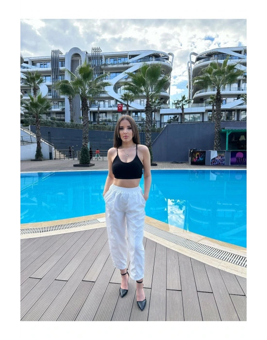 ŞAVLAR PANTOLON BEYAZ