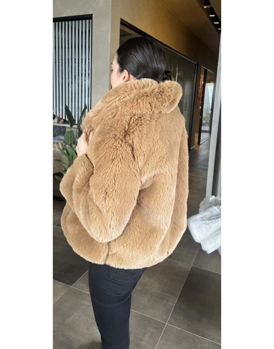 Kahverengi Şal Yaka Kürk