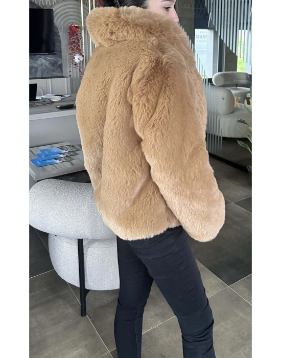 Kahverengi Şal Yaka Kürk