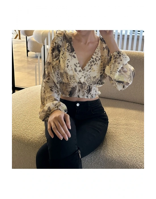 Desenli Bluz 24K23303