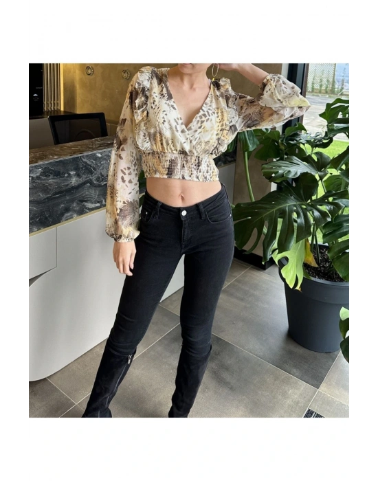 Desenli Bluz 24K23303